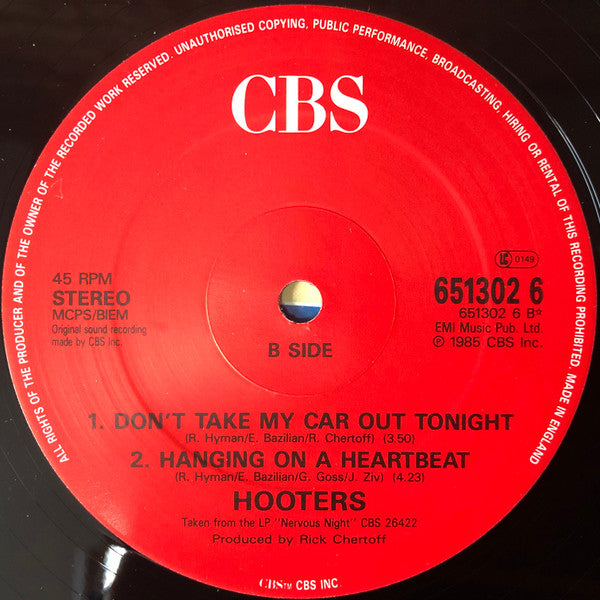 The Hooters : Karla With A K (12", Single)