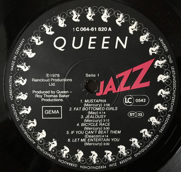 Queen : Jazz (LP, Album, RP, Gat)