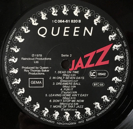 Queen : Jazz (LP, Album, RP, Gat)