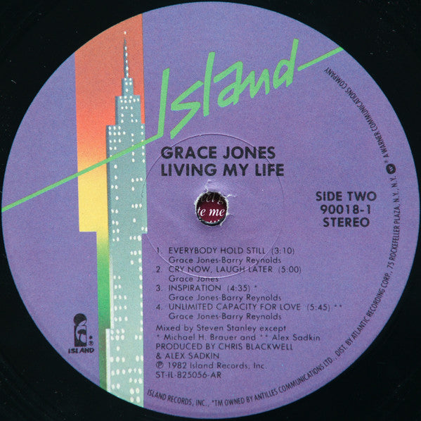 Grace Jones : Living My Life (LP, Album, All)
