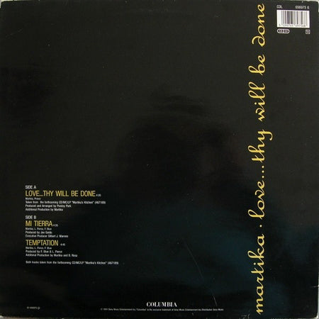 Martika : Love...Thy Will Be Done (12", Maxi)