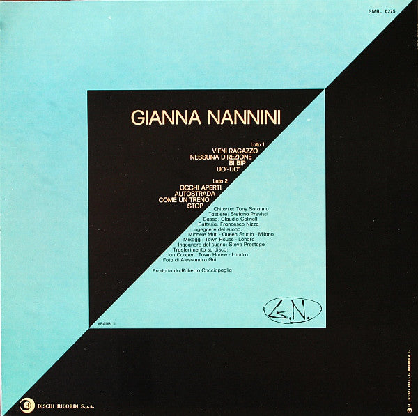 Gianna Nannini : G. N. (LP, Album)