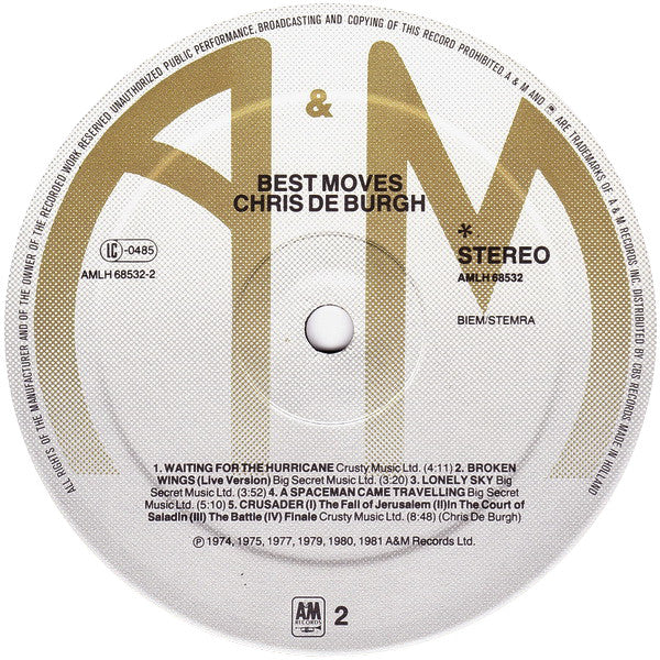 Chris de Burgh : Best Moves (LP, Comp)