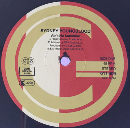 Sydney Youngblood : Ain't No Sunshine (12")