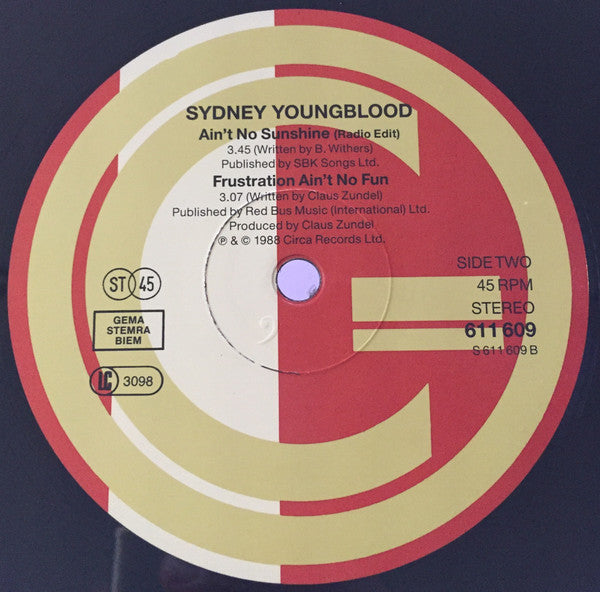 Sydney Youngblood : Ain't No Sunshine (12")