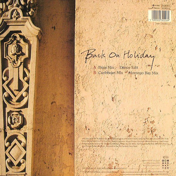 Robbie Nevil : Back On Holiday (12")