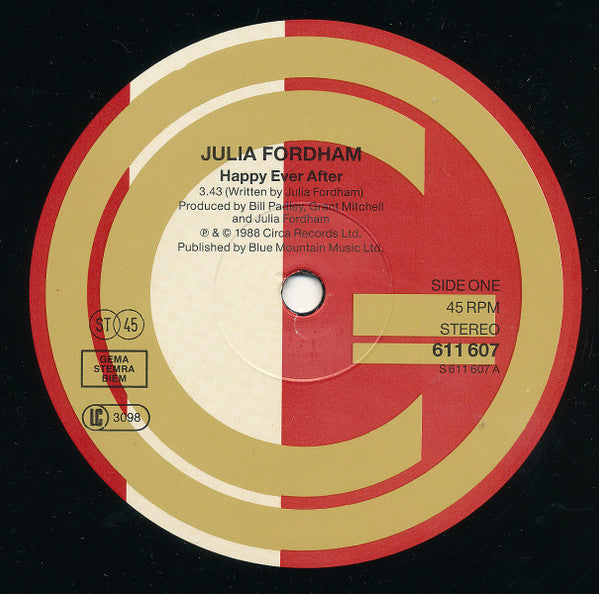 Julia Fordham : Happy Ever After (12", Maxi)