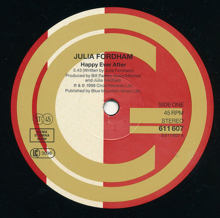 Julia Fordham : Happy Ever After (12", Maxi)