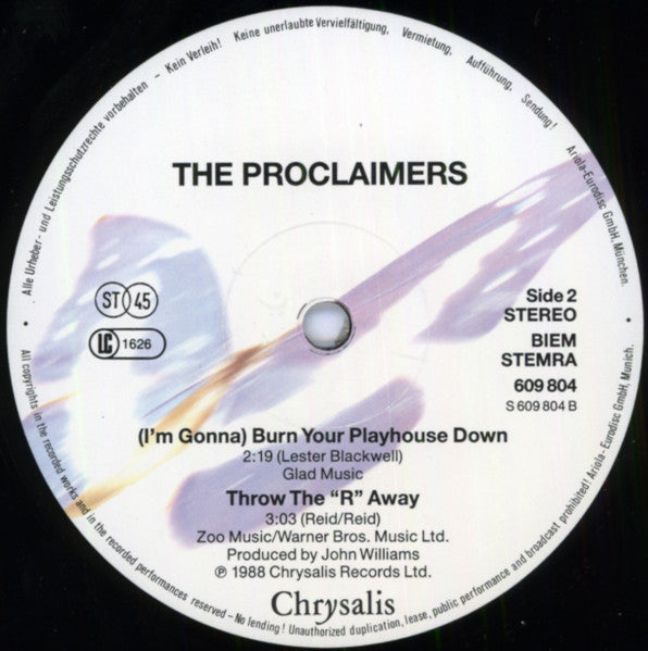The Proclaimers : Make My Heart Fly (12", Maxi)