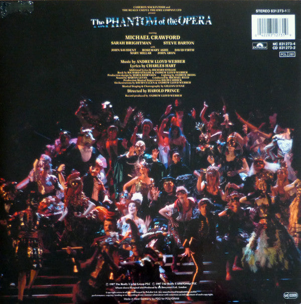 Andrew Lloyd Webber : The Phantom Of The Opera (2xLP, Album, Gat)