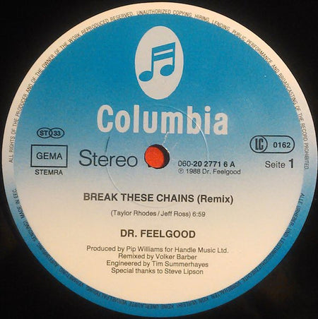 Dr. Feelgood : Break These Chains (12", Single)