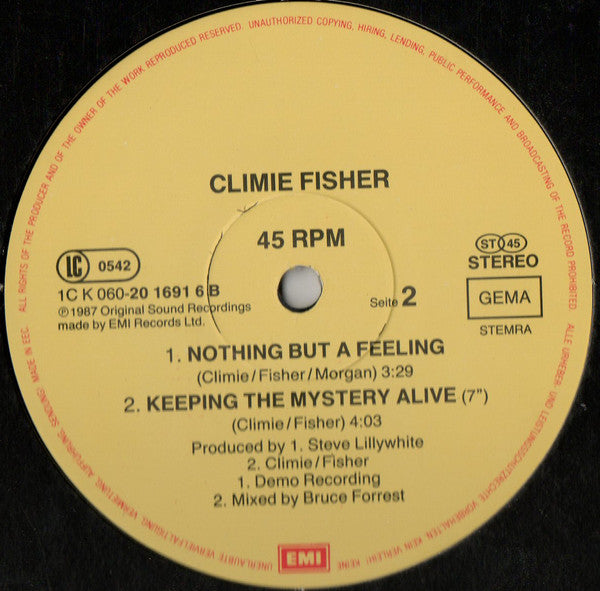 Climie Fisher : Keeping The Mystery Alive (12")