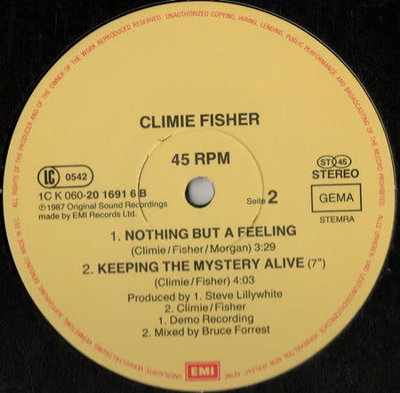 Climie Fisher : Keeping The Mystery Alive (12")