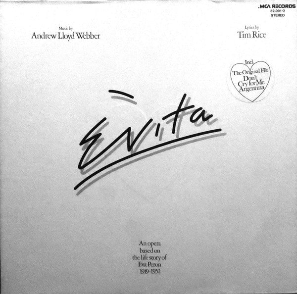 Andrew Lloyd Webber, Tim Rice : Evita (2xLP, Album)