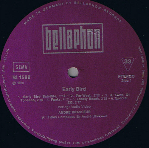 André Brasseur : Early Bird (LP, Comp)