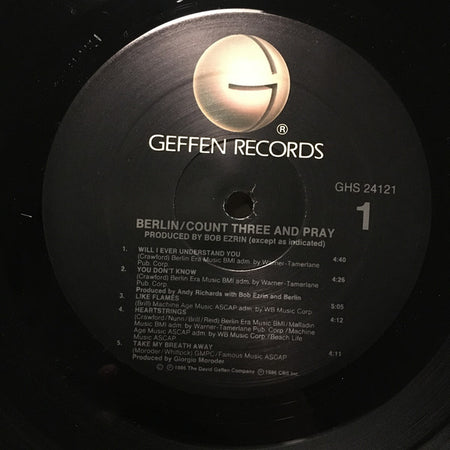 Berlin : Count Three & Pray (LP, Album, ARC)
