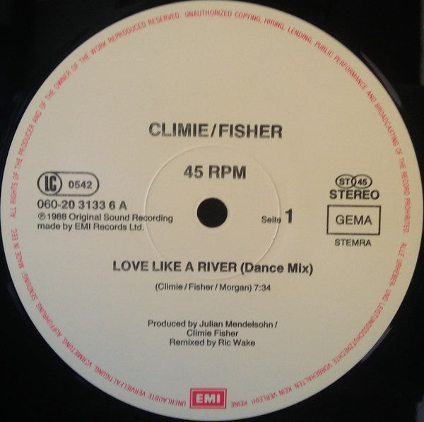 Climie Fisher : Love Like A River (12")