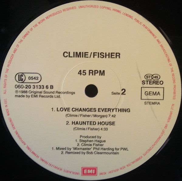 Climie Fisher : Love Like A River (12")