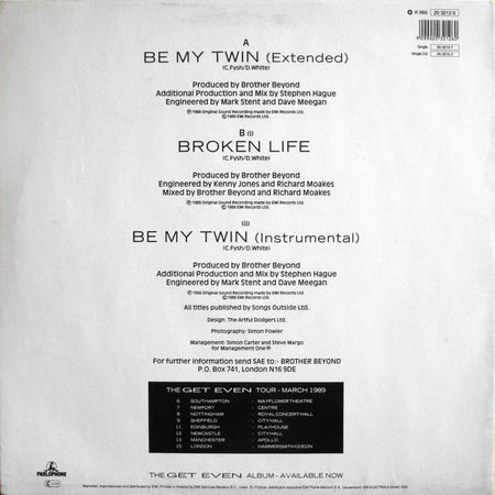 Brother Beyond : Be My Twin (12")