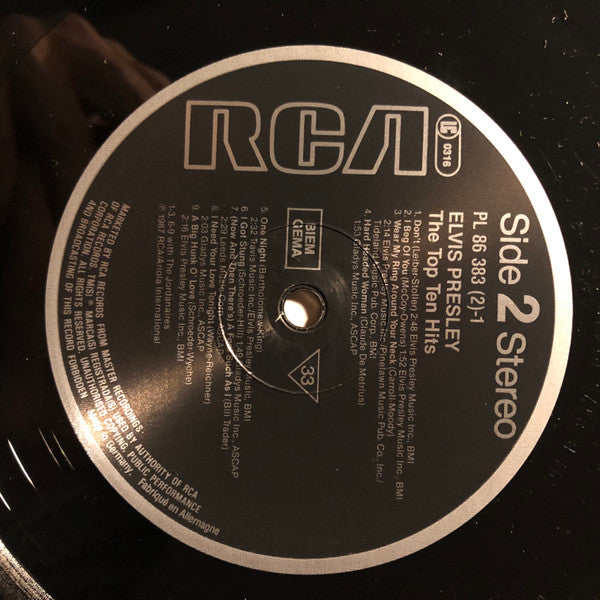 Elvis Presley : The Top Ten Hits (2xLP, Comp)