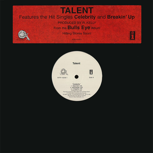 Talent : Celebrity / Breakin' Up (12", Promo)