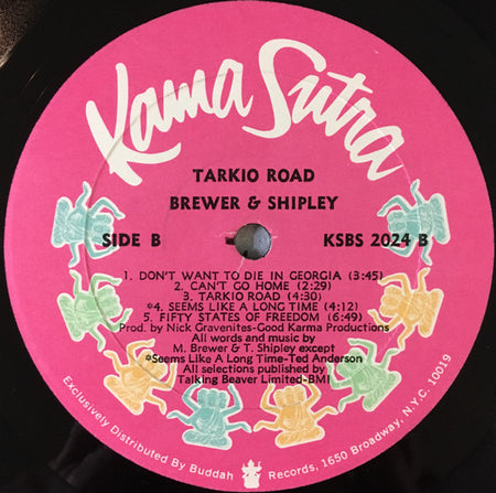 Brewer And Shipley : Tarkio (LP, Album, Son)