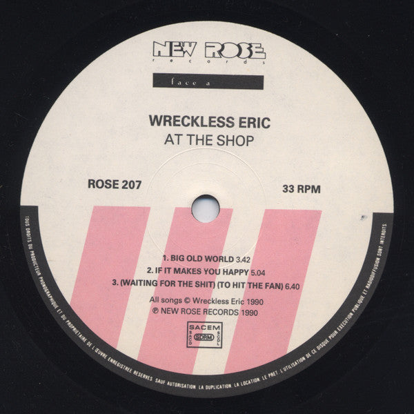 Wreckless Eric : At The Shop! (LP, MiniAlbum)