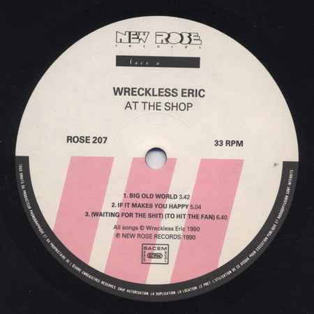 Wreckless Eric : At The Shop! (LP, MiniAlbum)
