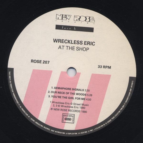 Wreckless Eric : At The Shop! (LP, MiniAlbum)