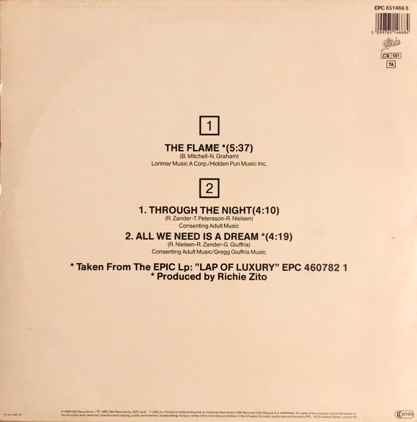 Cheap Trick : The Flame (12", Maxi)