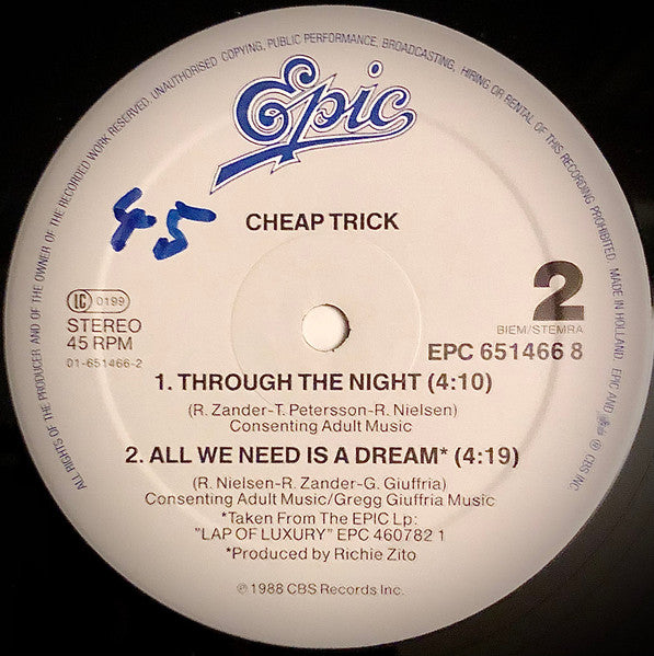 Cheap Trick : The Flame (12", Maxi)