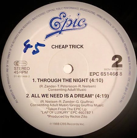 Cheap Trick : The Flame (12", Maxi)