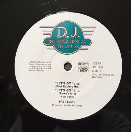 "Fast" Eddie Smith : Let's Go (12")