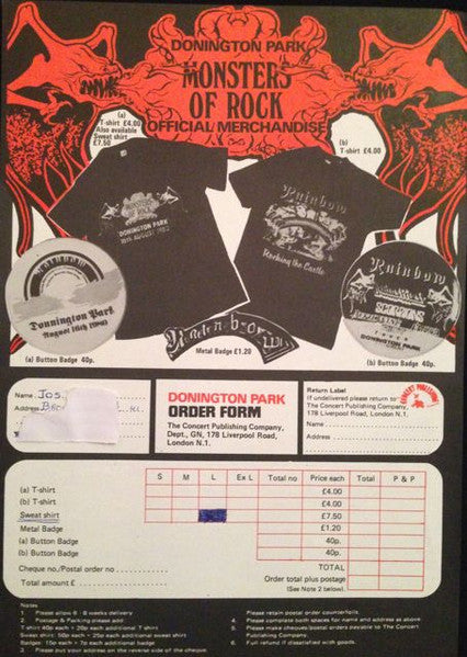 Various : Monsters Of Rock (LP, Comp)