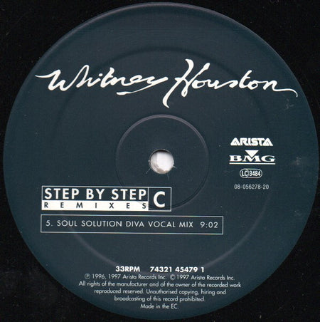 Whitney Houston : Step By Step - Remixes (2x12")