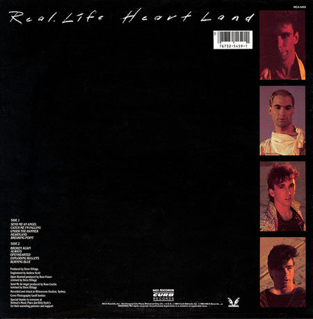Real Life : Heartland (LP, Album, Pin)
