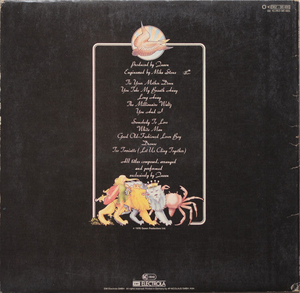 Queen : A Day At The Races (LP, Album, Gat)