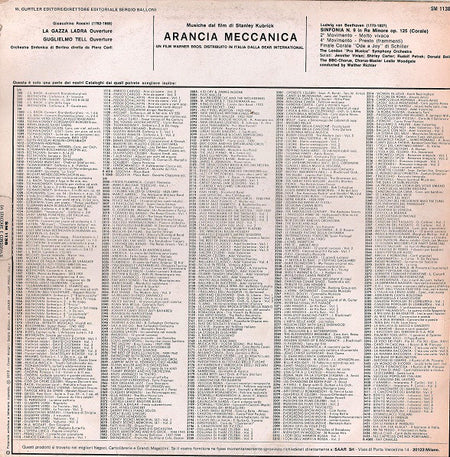 Berliner Symphoniker, The London "Pro Musica" Symphony Orchestra : Arancia Meccanica - Musiche Dal Film Di Stanley Kubrick (LP, Comp)