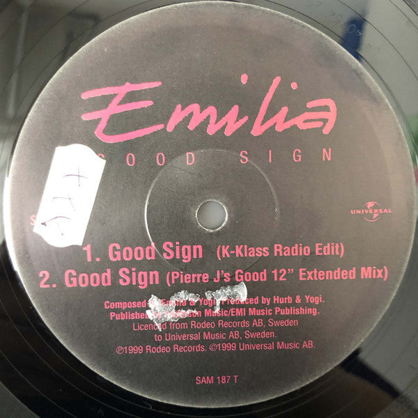 Emilia : Good Sign (12", Maxi, Promo)