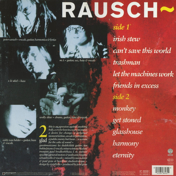 Rausch : Glad (LP, Album)