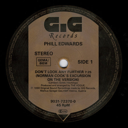 Phill Edwards : Don't Look Any Further (12")