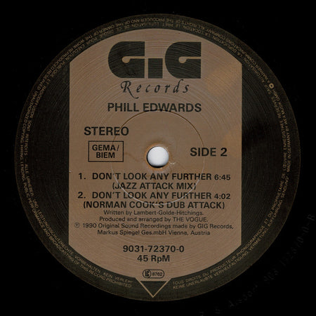 Phill Edwards : Don't Look Any Further (12")