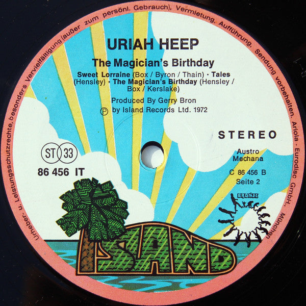 Uriah Heep : The Magician's Birthday (LP, Album, Gat)