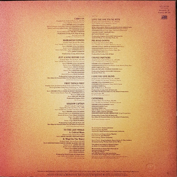 Crosby, Stills & Nash : Replay (LP, Comp)