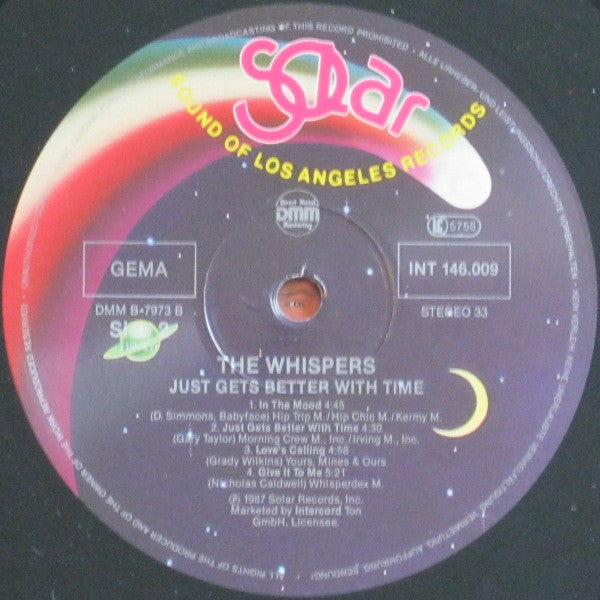 The Whispers : Just Gets Better With Time (LP, Album)
