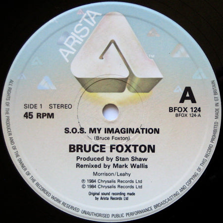 Bruce Foxton : S.O.S. My Imagination (12", Single)