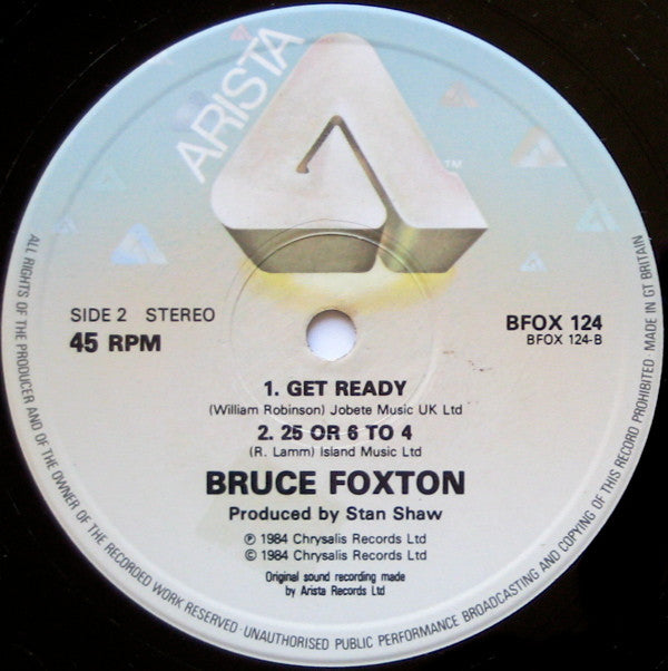 Bruce Foxton : S.O.S. My Imagination (12", Single)