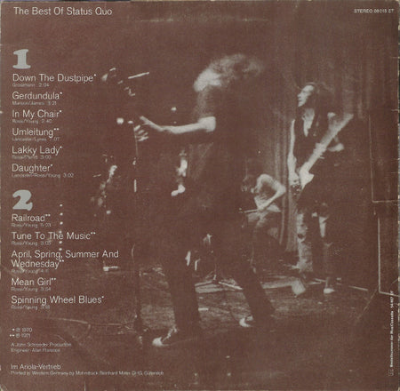 Status Quo : The Best Of Status Quo (LP, Comp)