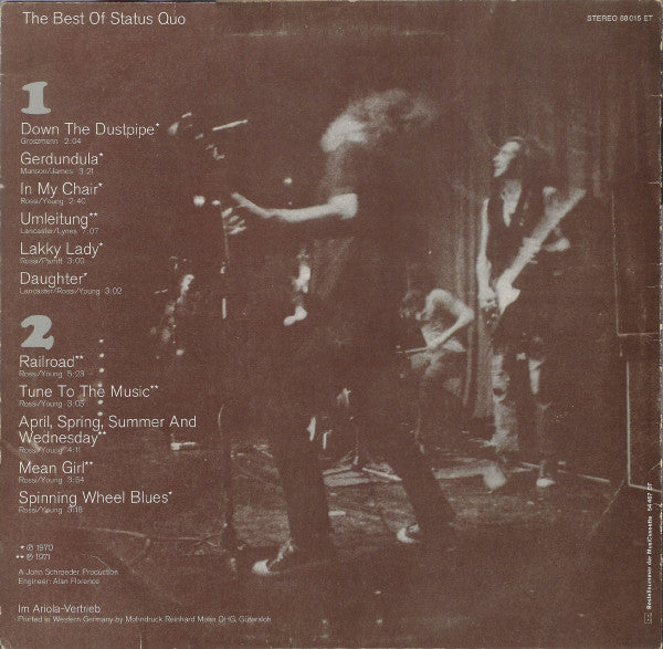 Status Quo : The Best Of Status Quo (LP, Comp)