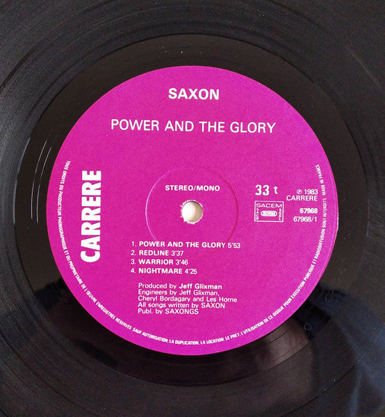Saxon : Power & The Glory (LP, Album)